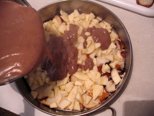 Žemľovka z vianočky s pudingom (fotorecept) - obrázok 7