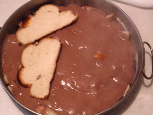 Žemľovka z vianočky s pudingom (fotorecept) - obrázok 8