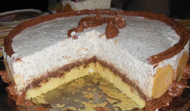 Torta tvarohová stracciatella - obrázok 4