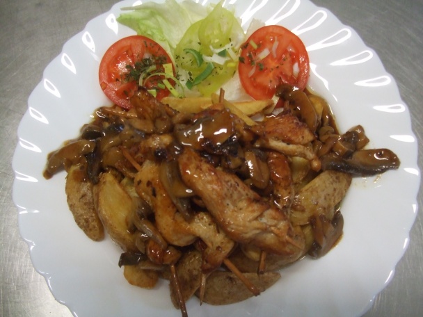 Kuřecí spirálky na žampionech  - obrázok 2