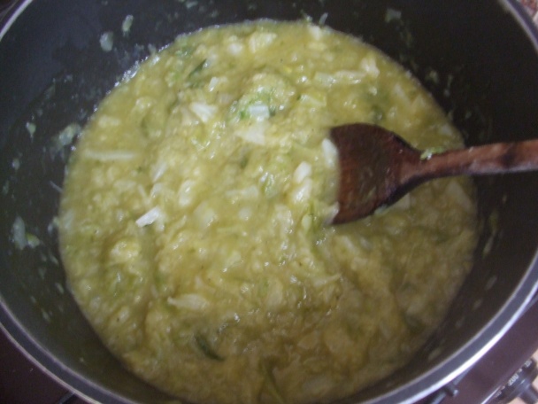 Nudle s mladým zelím a uzeným masem (fotorecept) - obrázok 8