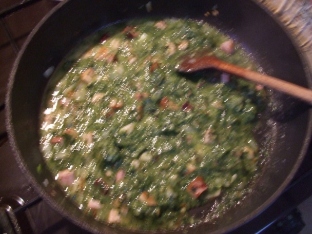 Jednoduché barevné těstoviny se špenátem a slaninkou (fotorecept) - obrázok 4