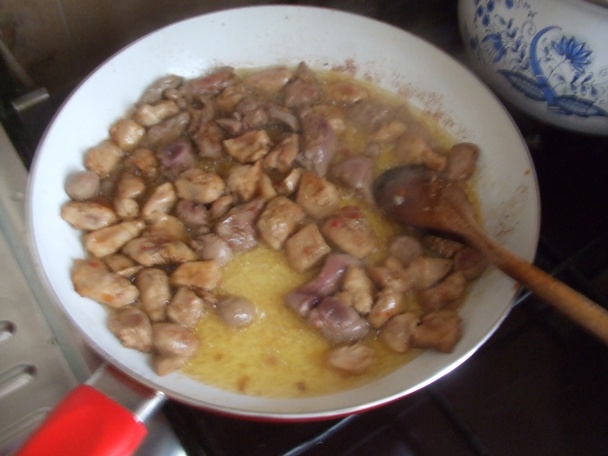 Směs z kuřecích jater a prsou se sladkou chilli (fotorecept) - obrázok 2