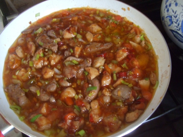 Směs z kuřecích jater a prsou se sladkou chilli (fotorecept) - obrázok 4