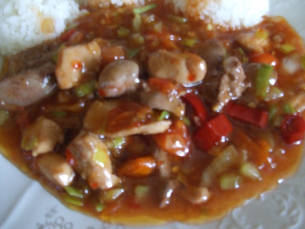 Směs z kuřecích jater a prsou se sladkou chilli (fotorecept) - obrázok 5