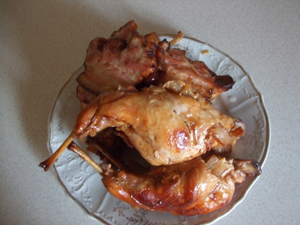 Králík po doudlebsku s chlupatým knedlíkem a cuketovým zelím (fotorecept) - obrázok 14