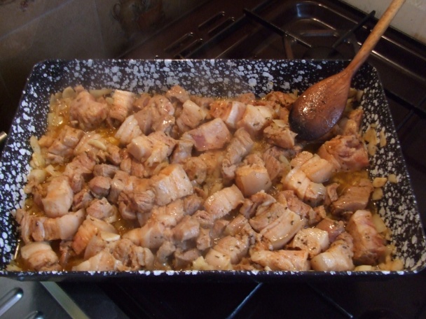 Vepřové výpečky jinak s dušenou kapustou a bramborovými špalíčky (fotorecept) - obrázok 5