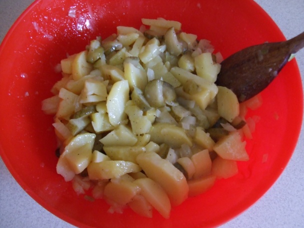 Ten nejobyčejnější bramborový salát (fotorecept) - obrázok 7