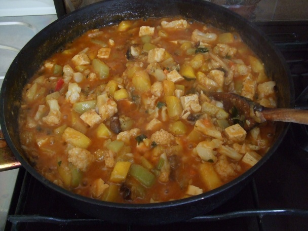 Tofu, cuketa, zelenina, houby a bude směs (fotorecept) - obrázok 10