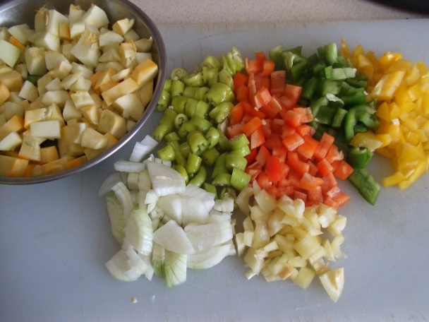 Zeleninová směs s vařeným kuřecím masem (fotorecept) - obrázok 1