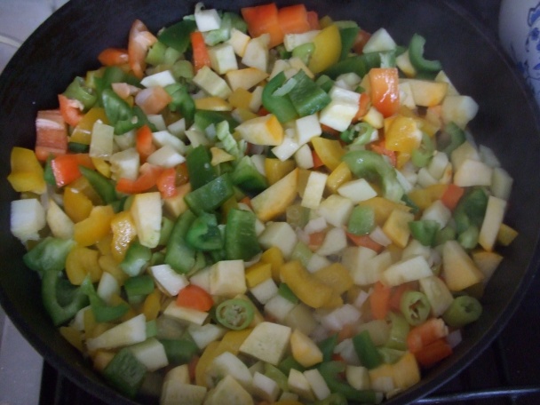 Zeleninová směs s vařeným kuřecím masem (fotorecept) - obrázok 2