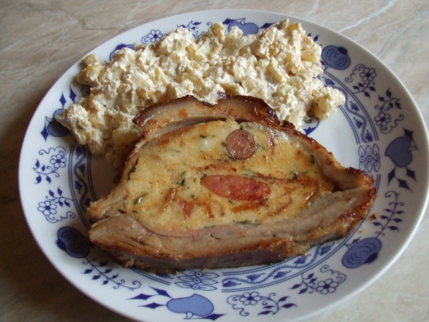 Bůček s obyčejnou nádivkou a klobáskou (fotorecept) - obrázok 6