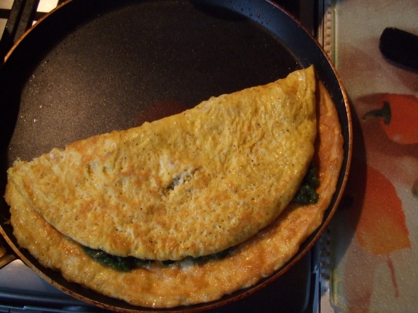 Sýrová omeleta se špenátem (fotorecept) - obrázok 5