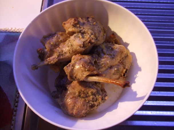 Králík v česnekovo-hořčičné marinádě v Remosce (fotorecept) - obrázok 6