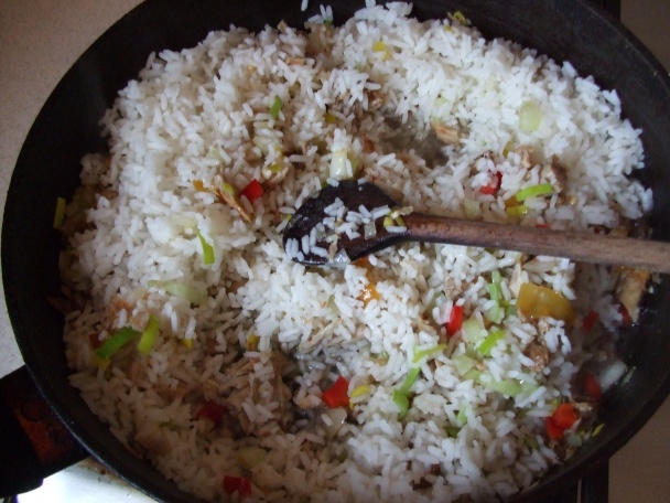 Pánvičková smažená rýže (fotorecept) - obrázok 5