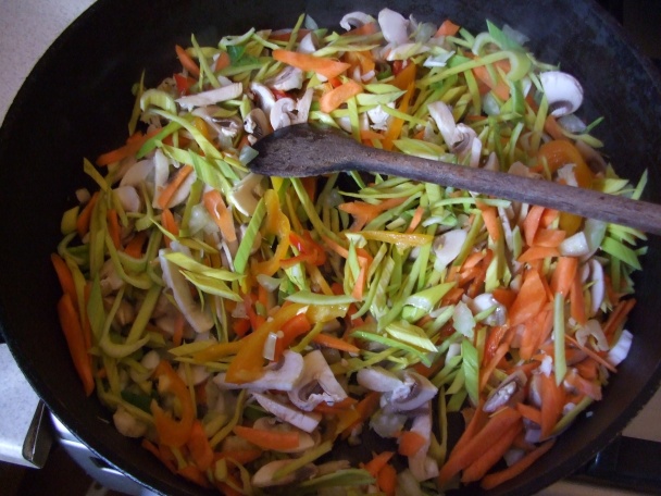 Palačinka s kuřecím masem a zeleninou (fotorecept) - obrázok 4