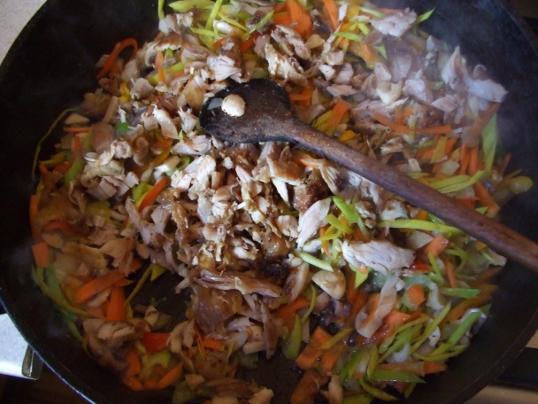 Palačinka s kuřecím masem a zeleninou (fotorecept) - obrázok 5