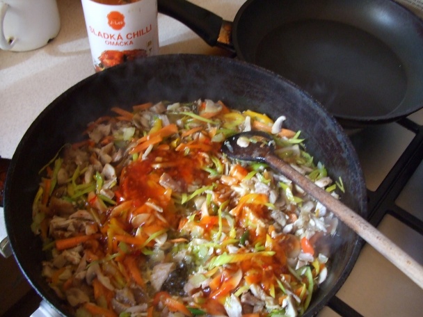 Palačinka s kuřecím masem a zeleninou (fotorecept) - obrázok 6