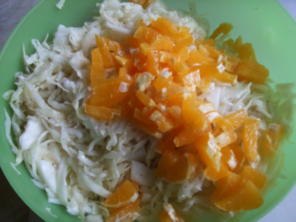 Zelný salát s pomerančem (fotorecept) - obrázok 3