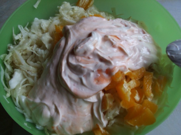 Zelný salát s pomerančem (fotorecept) - obrázok 5