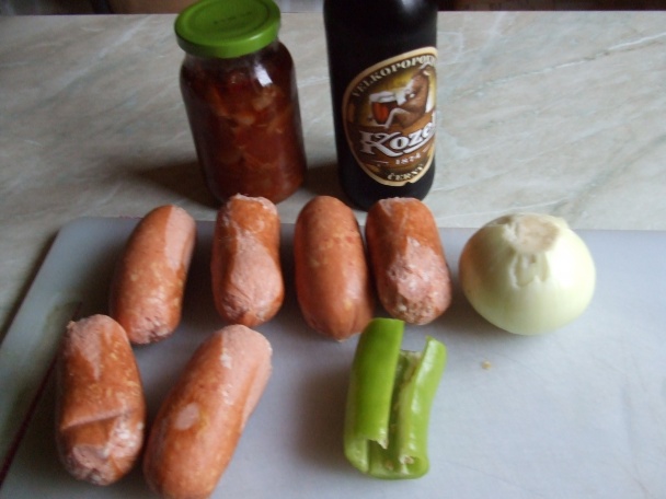 Buřtíky na černém pivě (fotorecept) - obrázok 1