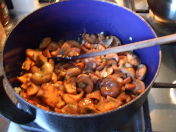 Rýdziky na karí s cestovinami (fotorecept) - obrázok 2