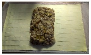 Jablkovo-hrušková pletená štrúdľa - obrázok 2