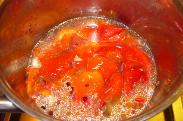 Polievka z pečenej červenej papriky (fotorecept) - obrázok 3