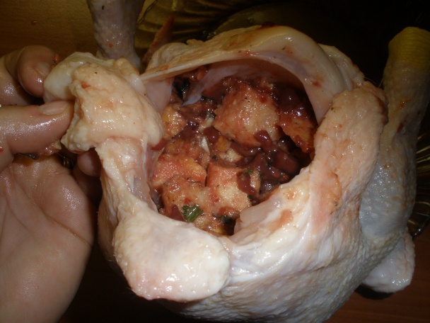 Pečené kurča s kuracou plnkou (fotorecept) - obrázok 4