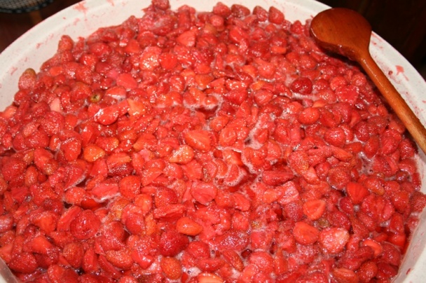 Klasický jahodový džem s minimom cukru - obrázok 1