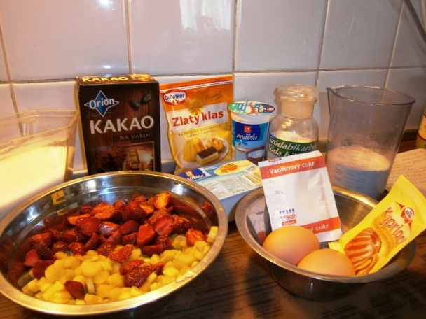 Rebarborovo - jahodový koláč  (fotorecept) - obrázok 3