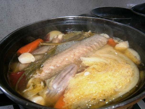 Polievka z husacích drobkov  a rizoto (fotorecept) - obrázok 1