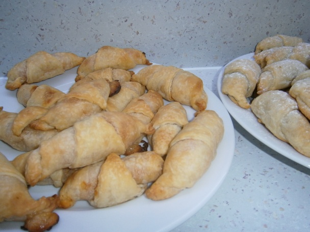 Orechové rohlíky, pizza rožky  z jedného cesta (fotorecept) - obrázok 8