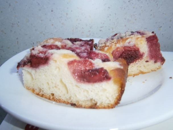 Jahodovo-malinový kysnutý koláč (fotorecept) - obrázok 8