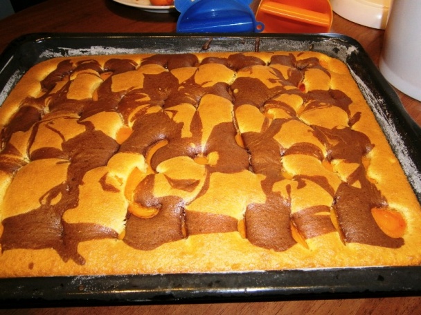 Zasnežený koláč s marhuľami (fotorecept) - obrázok 13