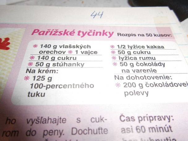 Parížske tyčinky (fotorecept) - obrázok 1