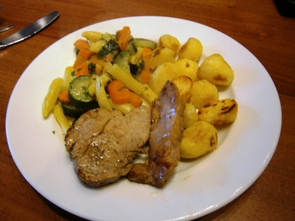 Bravčová panenka, opečené zemiaky a dusená zelenina (fotorecept) - obrázok 12