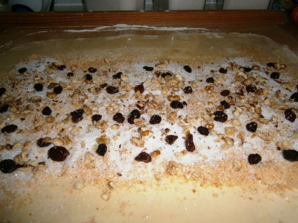 Jablkový závin z vaľkaného cesta s dvomi plnkami (fotorecept) - obrázok 8