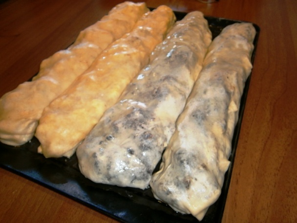 Jablkový závin z vaľkaného cesta s dvomi plnkami (fotorecept) - obrázok 12