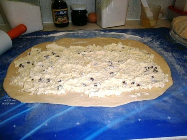 Tvarohový závin a buchty s čučoriedkovým lekvárom (fototrecept) - obrázok 4