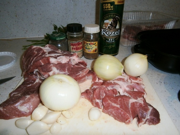 Bravčová krkovička pečená na pive (fotorecept) - obrázok 1