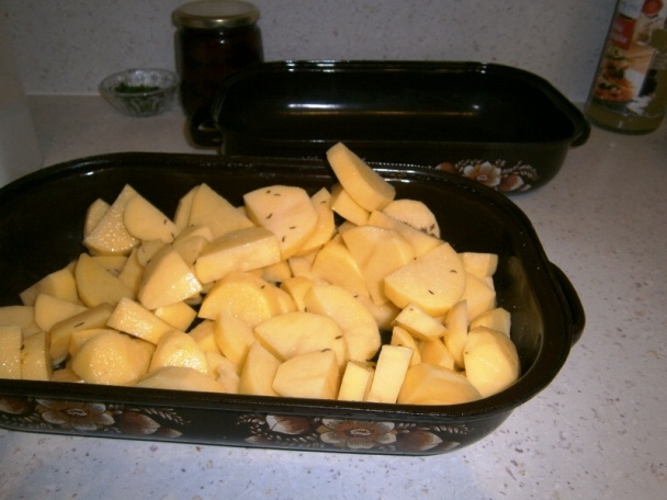 Eintopf - kuracie stehná, bravčové mäso, zemiaky (fotorecept) - obrázok 2