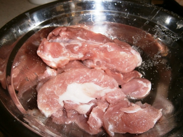 Eintopf - kuracie stehná, bravčové mäso, zemiaky (fotorecept) - obrázok 3