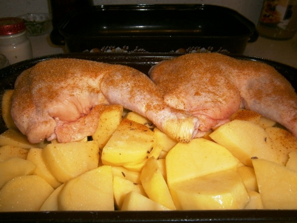 Eintopf - kuracie stehná, bravčové mäso, zemiaky (fotorecept) - obrázok 4