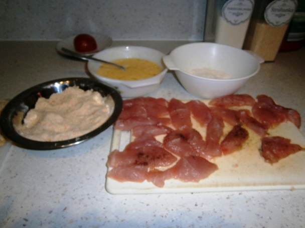 Nugetky z morčacieho prsičká so zemiakovým pyré (fotorecept)  - obrázok 1