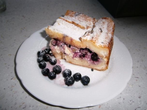 Tvarohová žemľovka s čučoriedkami (fotorecept) - obrázok 12