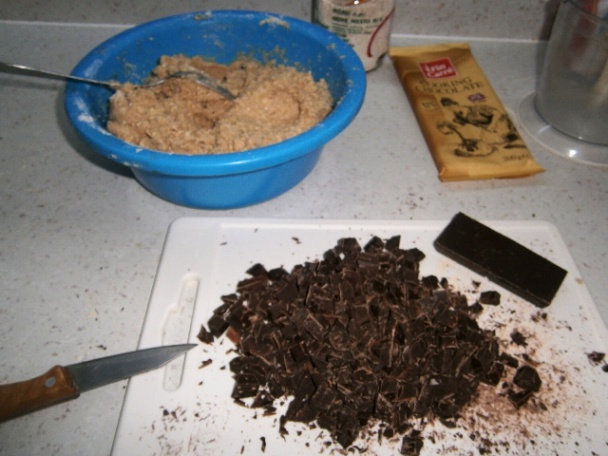 Cookies s orechmi a čokoládou (fotorecept) - obrázok 2