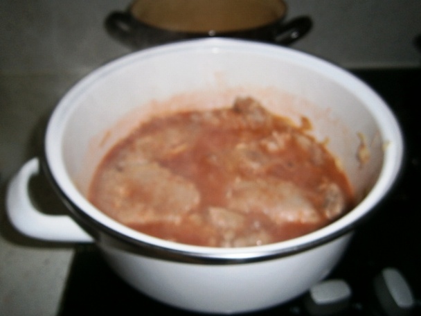 Bravčové mäso na paprike a paradajke (fotorecept) - obrázok 5