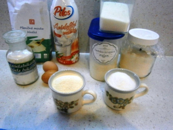 Zebra koláč s kefírom a detskou krupicou (fotorecept) - obrázok 1