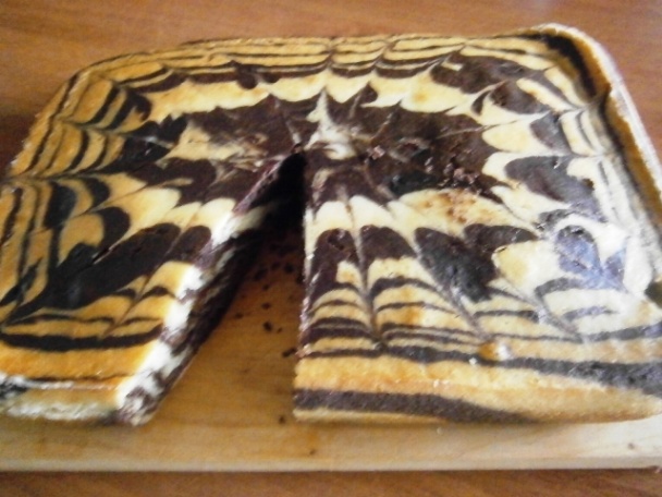 Zebra koláč s kefírom a detskou krupicou (fotorecept) - obrázok 11